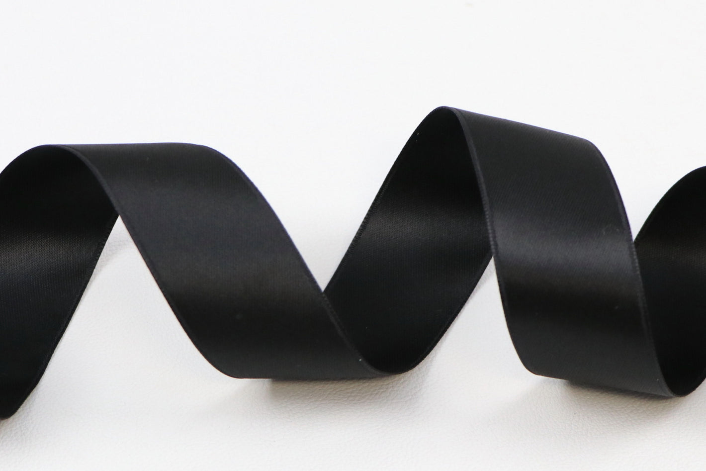 Band Satin Double Face "noir"