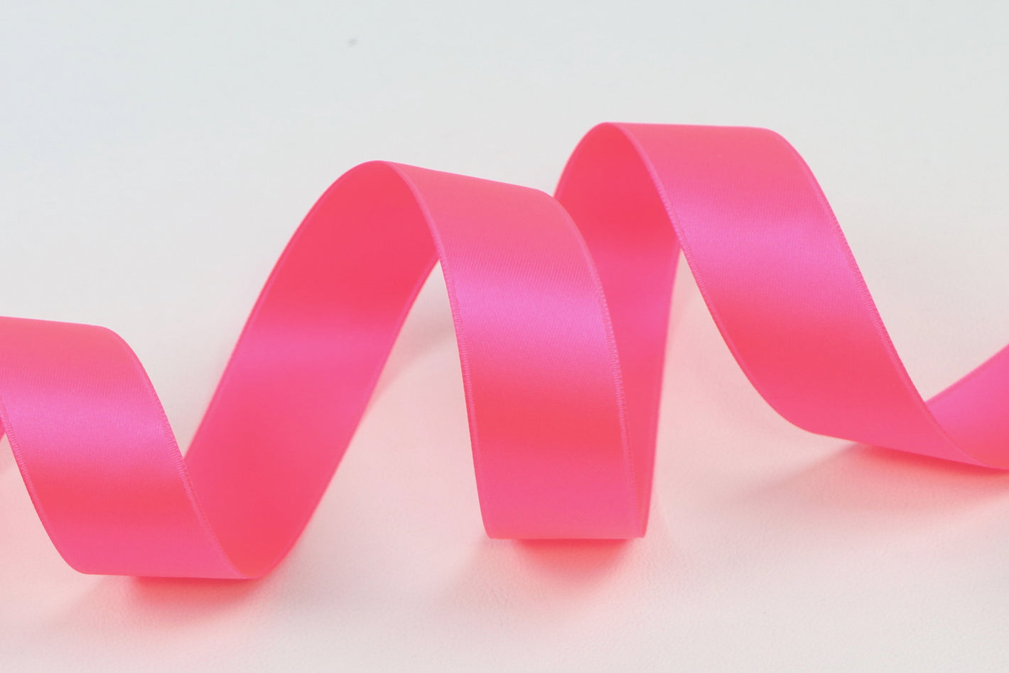 Band Satin Double Face "neon pink"