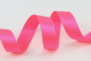 Band Satin Double Face "neon pink"