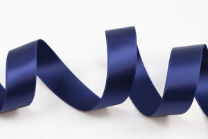 Band Satin Double Face "navy"