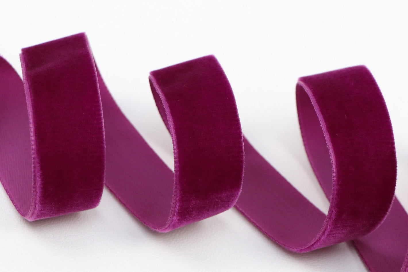 Band Samt "fuchsia"