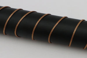 Lederband Glitzer "braun"