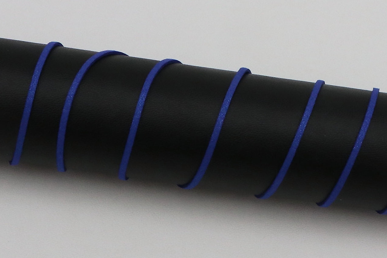 Lederband Glitzer "royal"