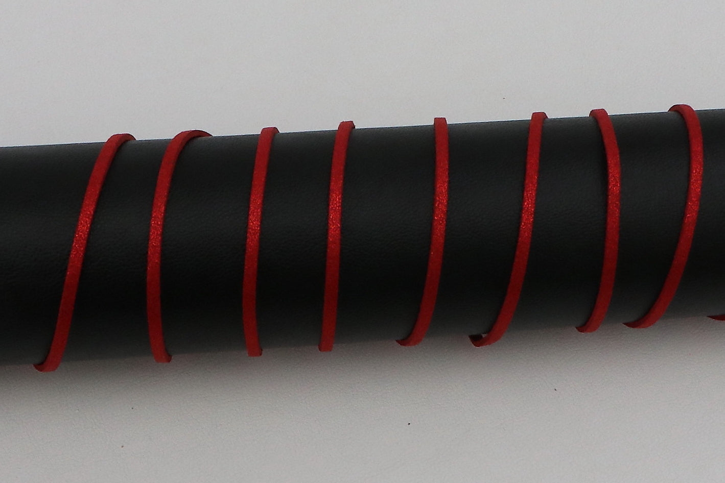 Lederband Glitzer "rot"