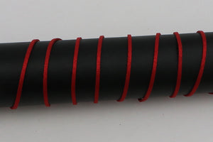 Lederband Glitzer "rot"
