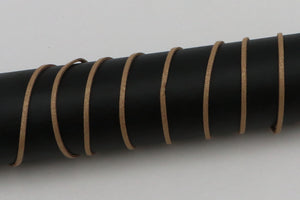 Lederband Glitzer "beige"
