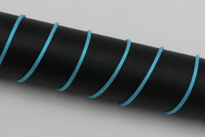 Lederband Glitzer "türkis"