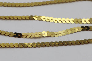 Band Pailletten einreihig "gold"