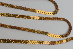 Band Pailletten holo "gold"