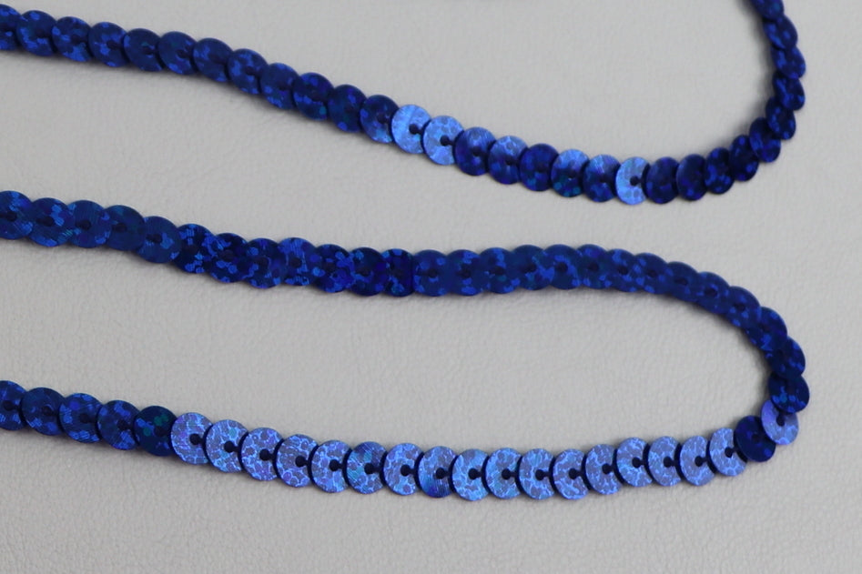 Band Pailletten holo "blau"