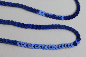 Band Pailletten holo "blau"