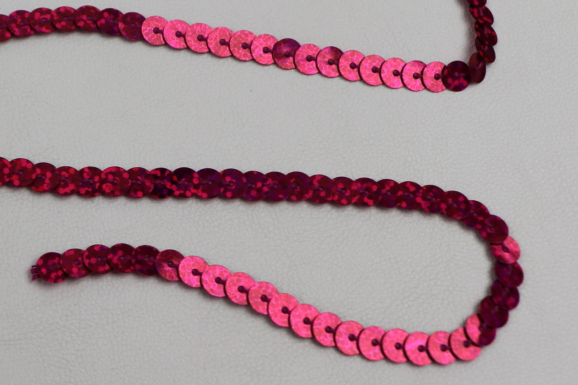 Band Pailletten holo "pink"