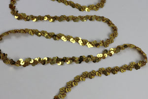 Band Pailletten metallic "gold"
