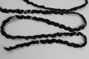 Band Pailletten metallic "schwarz"