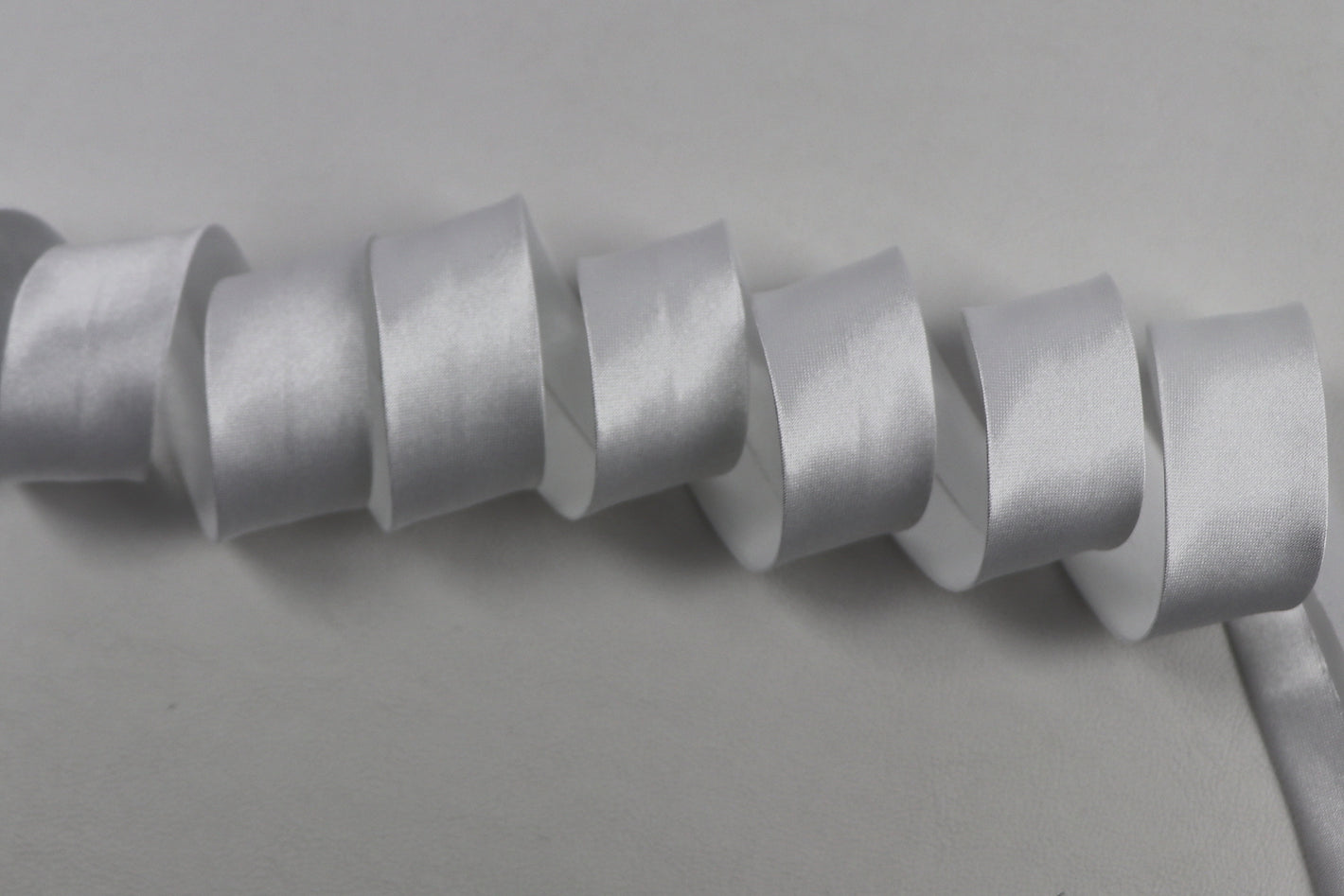 Schrägband Satin "weiss"