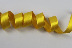 Schrägband Satin "gelb"