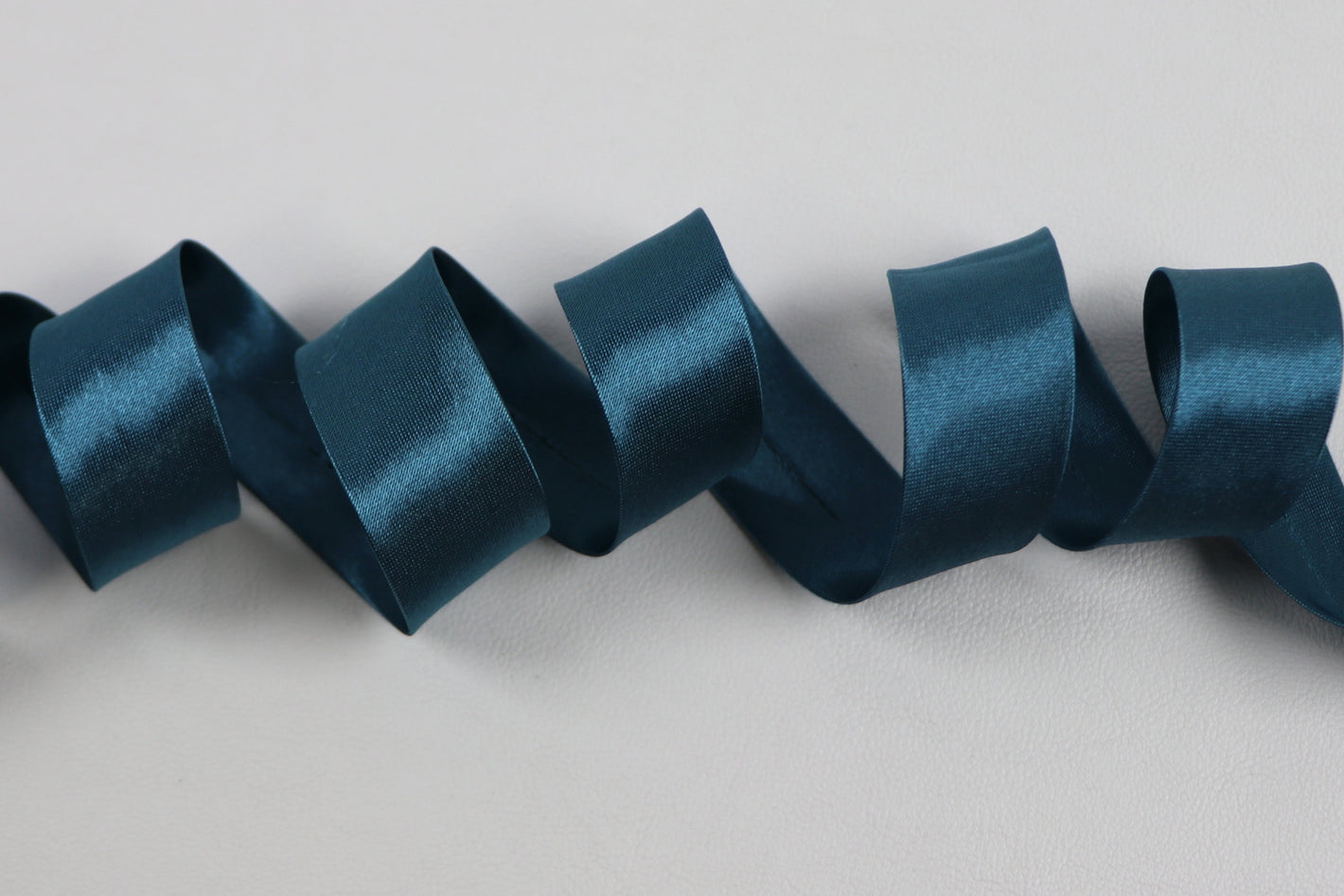 Schrägband Satin "petrol"