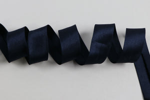 Schrägband Satin "marine"