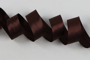 Schrägband Satin "braun"
