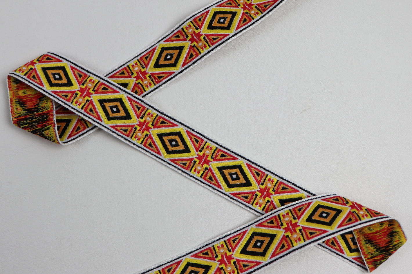 Jacquardborte 30mm "schwarz-gelb"
