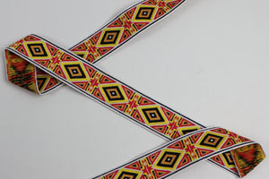 Jacquardborte 30mm "schwarz-gelb"