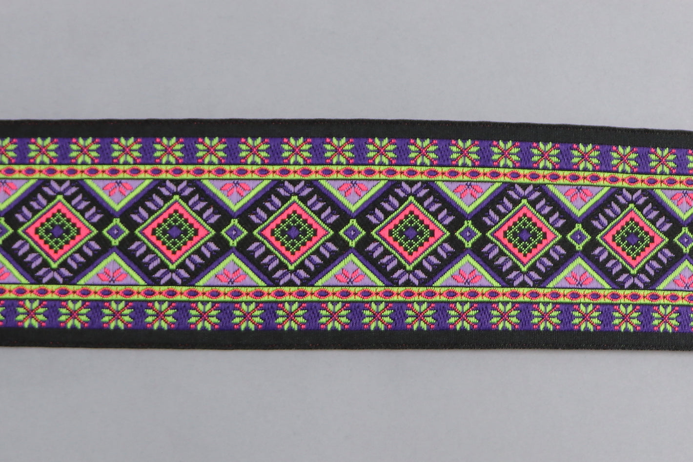 Jacquardborte 50mm "pink-lemon"