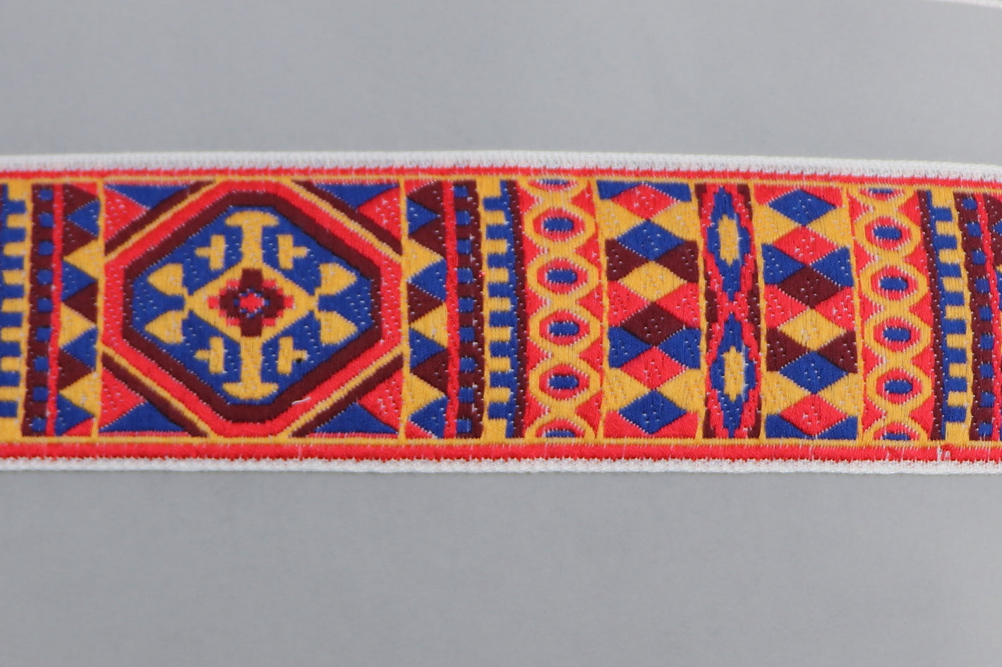 Jacquardborte 50mm "blau-rot"