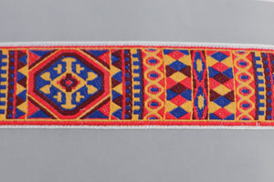 Jacquardborte 50mm "blau-rot"