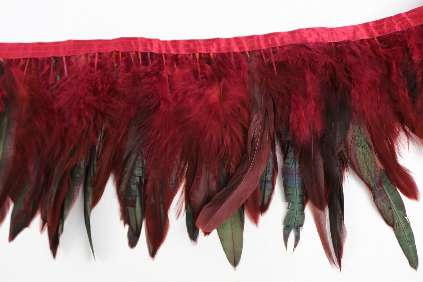 Band Federn 160mm "bordeaux"
