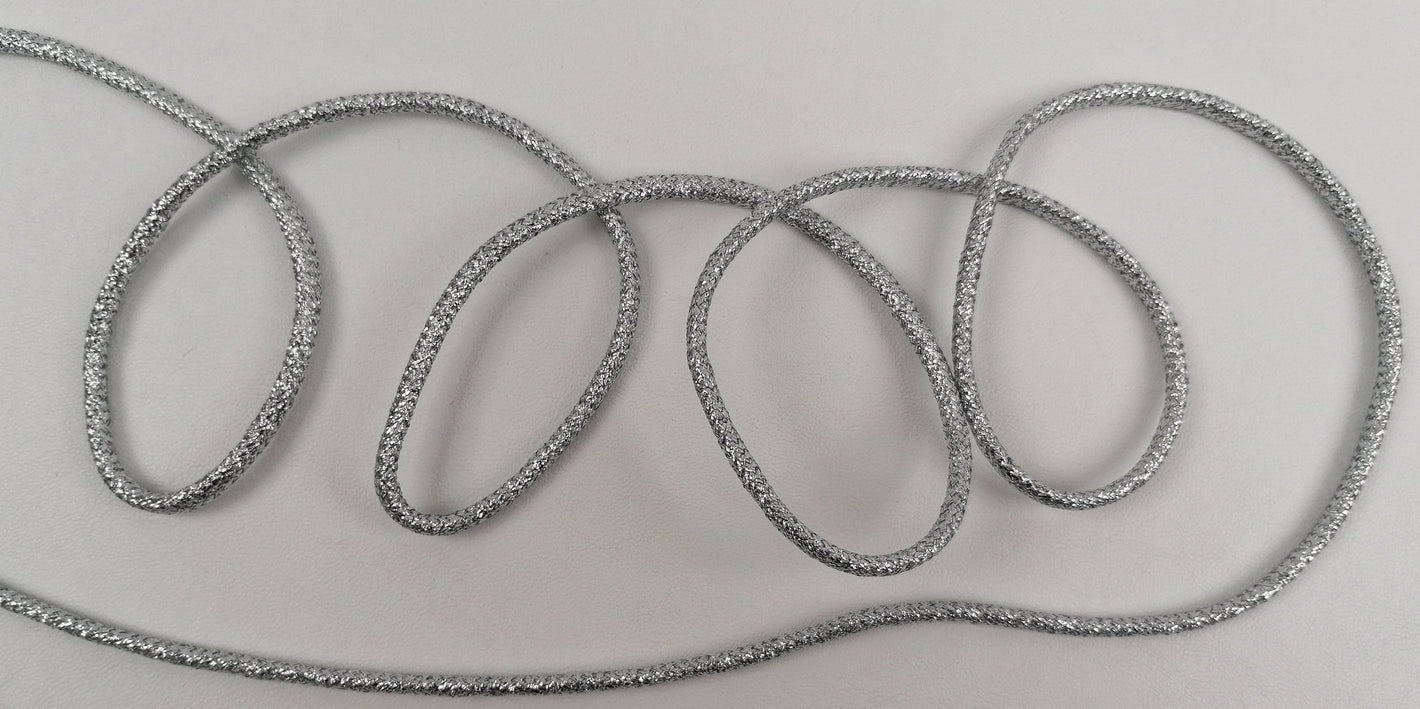 Lurex Kordel 5mm "silber"