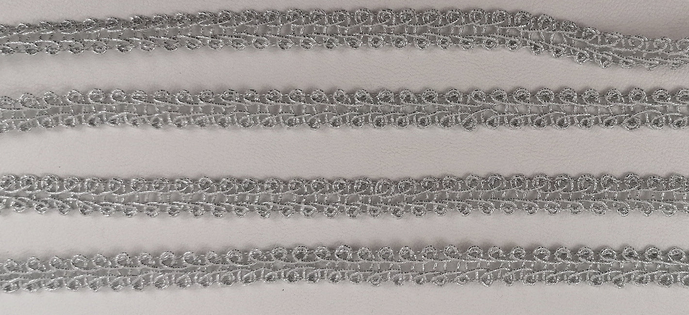 Brokatspitze "silber"