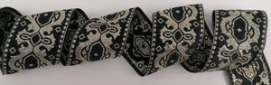 Jacquardborte Wappen "schwarz-gold"