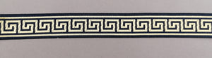 Jacquardborte 22mm "marine-gold"