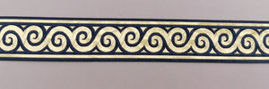 Jacquardborte 38mm "marine-gold"