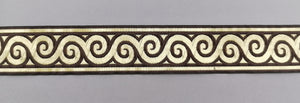 Jacquardborte 35mm "braun-gold"