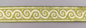 Jacquardborte 38mm "grün-gold"