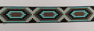 Jacquardborte 35mm "türkis"