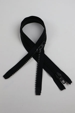 Reissverschluss - 2 Schieber "schwarz"