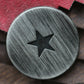 Knopf Stern tief