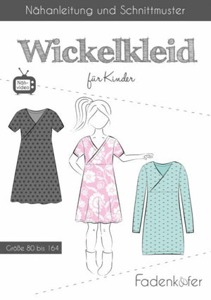 Schnittmuster Wickelkleid Kinder