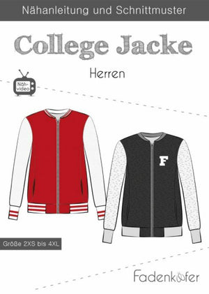 Schnittmuster College Jacke Herren