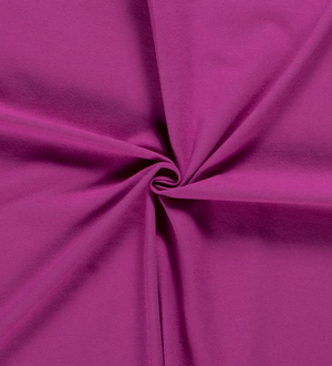 Baumwolle Jersey "fuchsia dunkel"