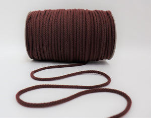 Kordel Baumwolle 5mm "rotbraun"