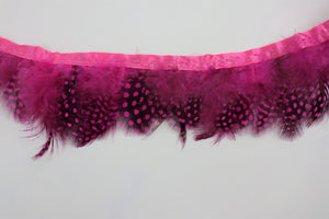 Band Federn 60mm "fuchsia"
