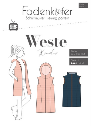 Schnittmuster Weste Kinder