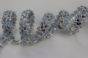 Paillettenborte "silber"