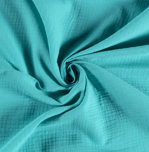 Musselin uni "turquoise"