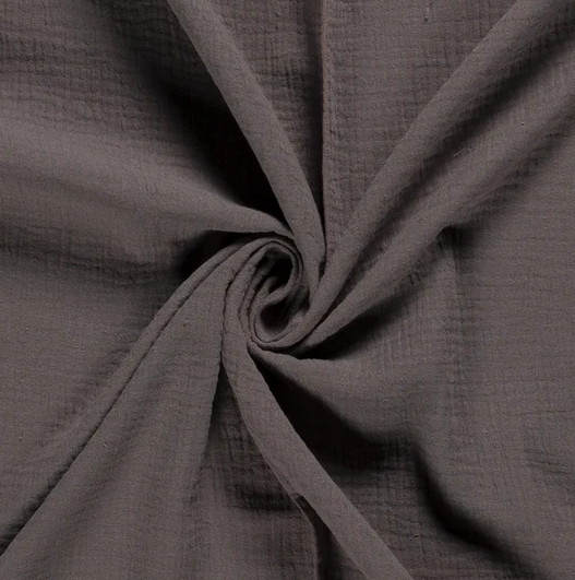 Musselin uni "taupe-braun"