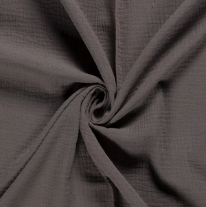 Musselin uni "taupe-braun"