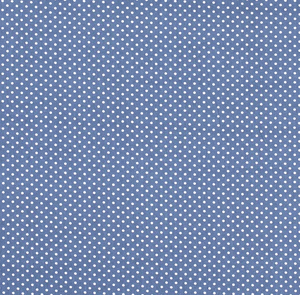 Popeline Punkte "indigoblau"